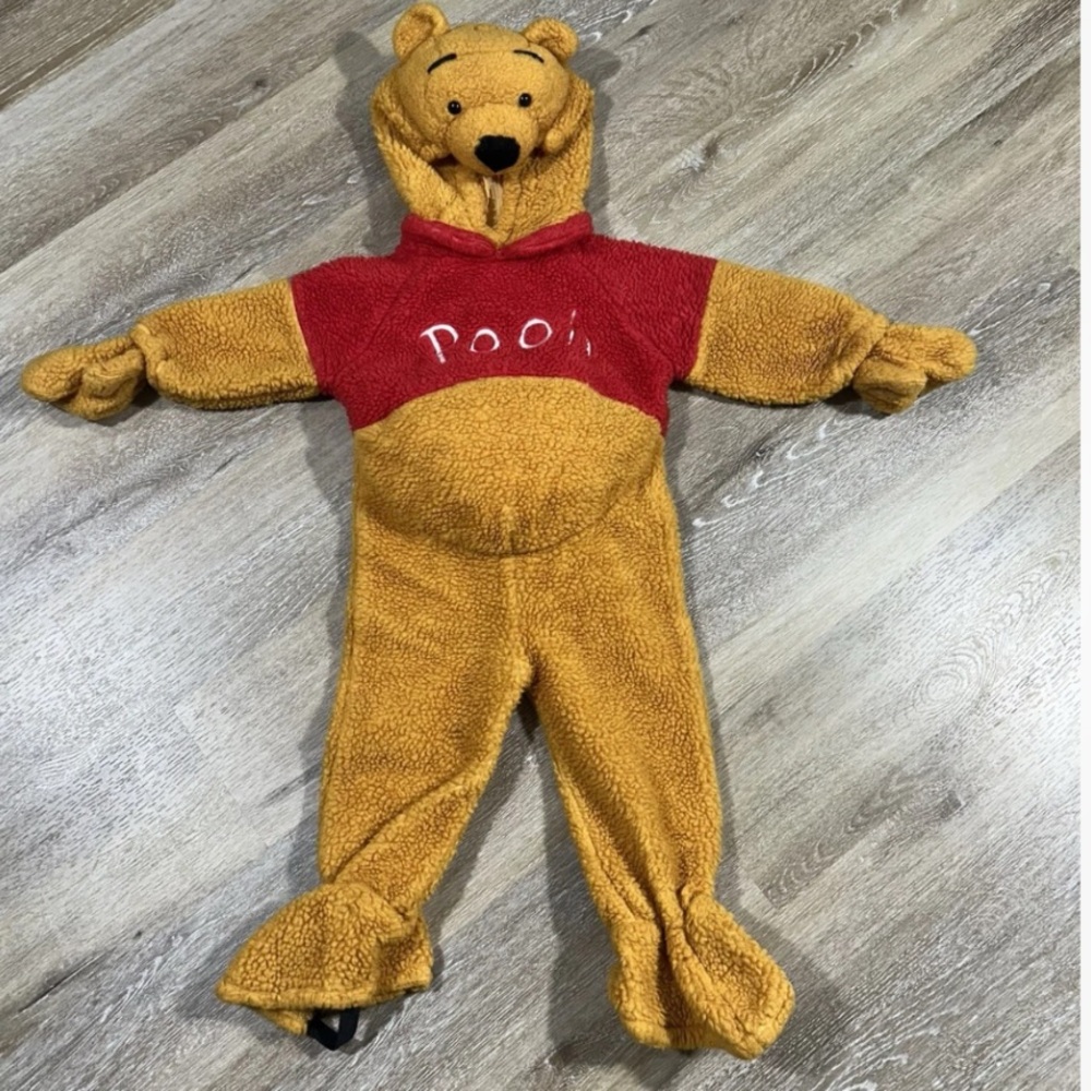 Vintage Disney Pooh bear costume, padded tummy, size 2